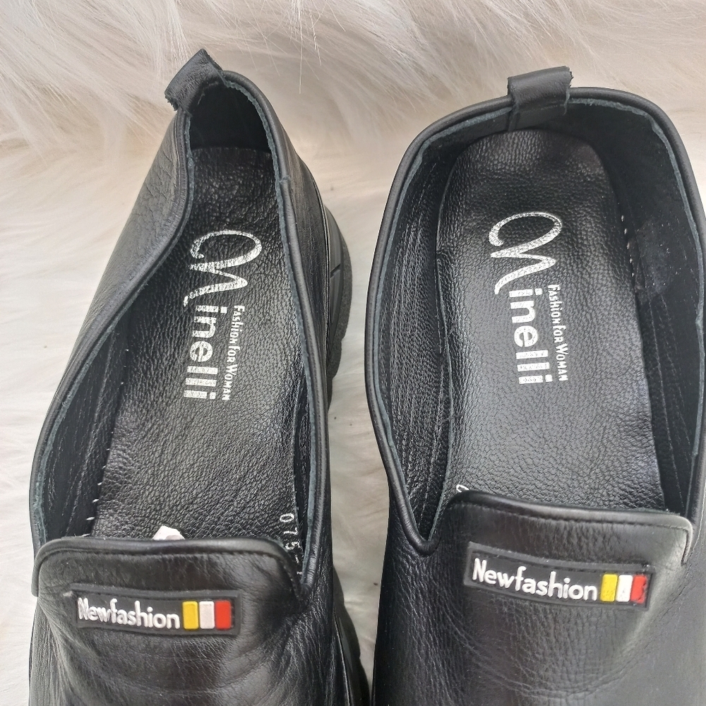 Minelli Women's Black Slip-On Shoes Size 38 EU - Picture 10 of 14